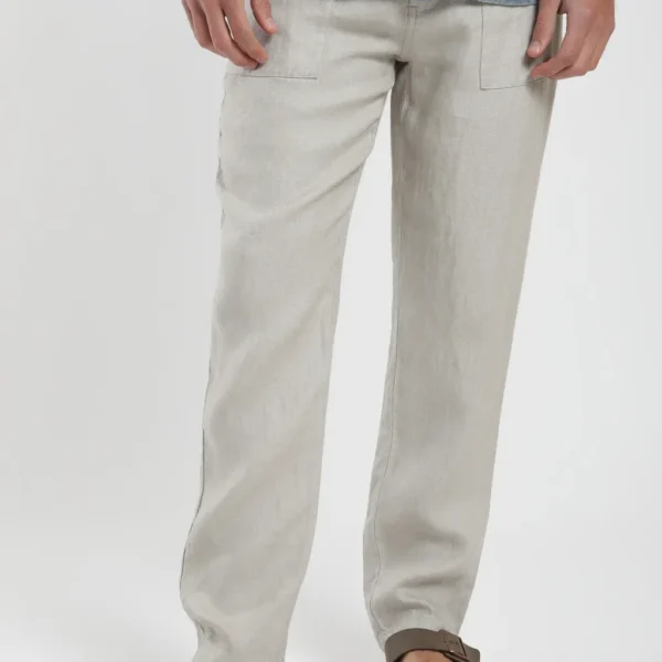Pantalón hombre de Lino crudo