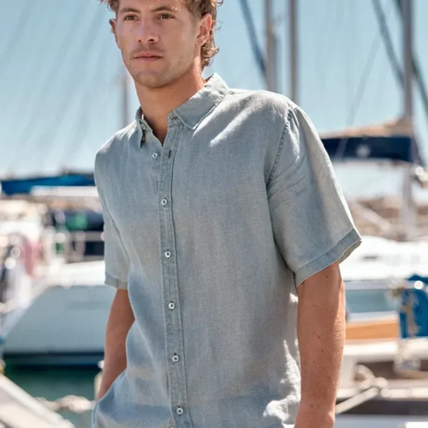 Camisa hombre manga corta